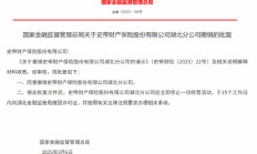 史带财险获批撤销湖北分公司、重庆分公司